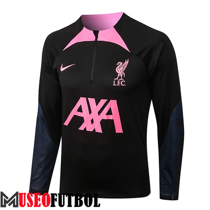 Sudadera De Entrenamiento FC Liverpool Negro/Rosa 2022/2023