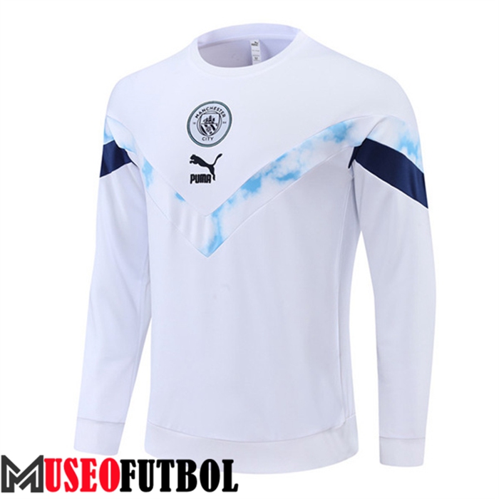 Sudadera De Entrenamiento Manchester City Blanco 2022/2023