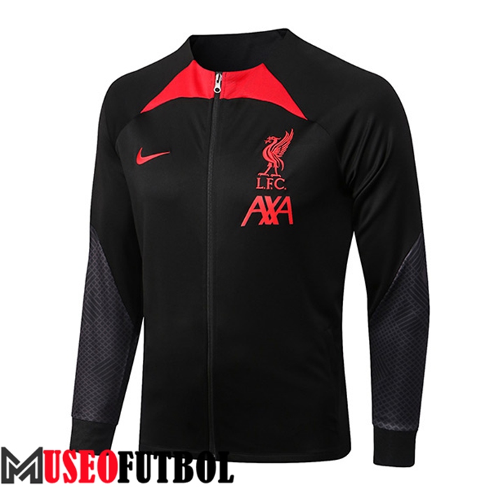 Chaquetas Futbol FC Liverpool Negro/Rojo 2022/2023