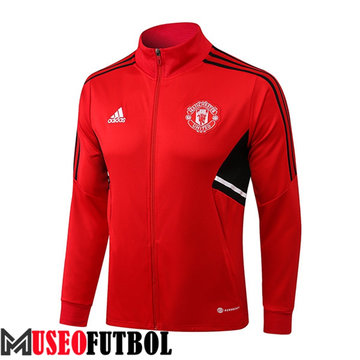 Chaquetas Futbol Manchester United Rojo/Negro 2022/2023