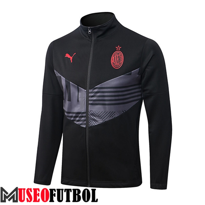 Chaquetas Futbol AC Milan Negro/Gris 2022/2023