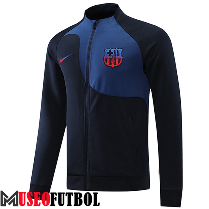 Chaquetas Futbol FC Barcelona Negro/Azul 2022/2023