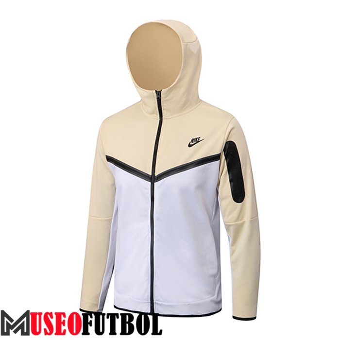 Chaqueta Con Capucha NIKE Blanco/Amarillo 2022/2023