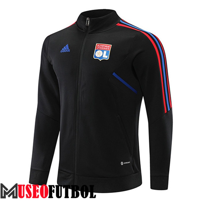 Chaquetas Futbol Lyon Negro 2022/2023