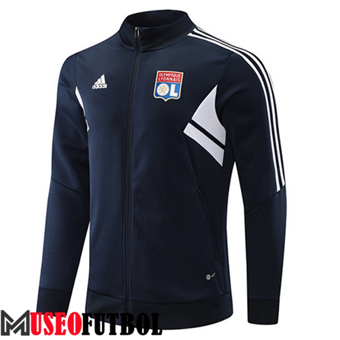 Chaquetas Futbol Lyon Negro/Blanco 2022/2023