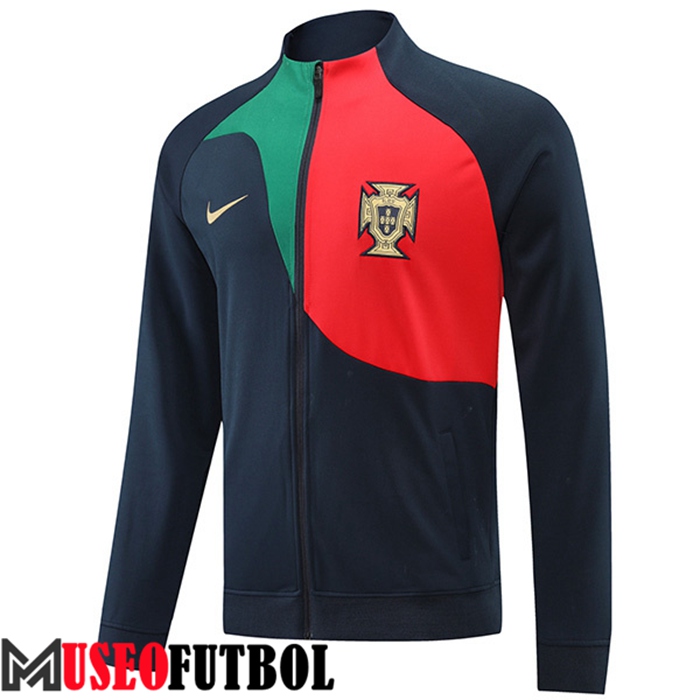 Chaquetas Futbol Portugal Negro/Rojo 2022/2023