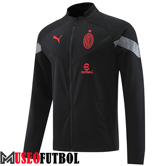 Chaquetas Futbol AC Milan Negro 2022/2023