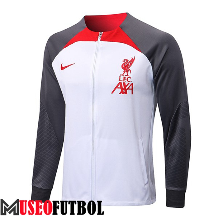 Chaquetas Futbol FC Liverpool Blanco/Gris 2022/2023