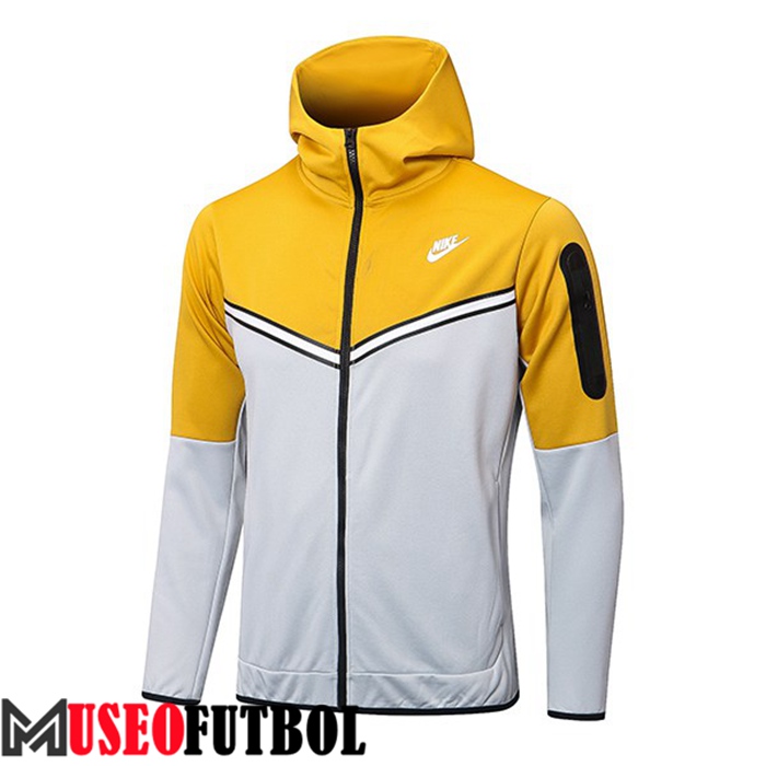 Chaqueta Con Capucha Nike Gris/Amarillo 2022/2023