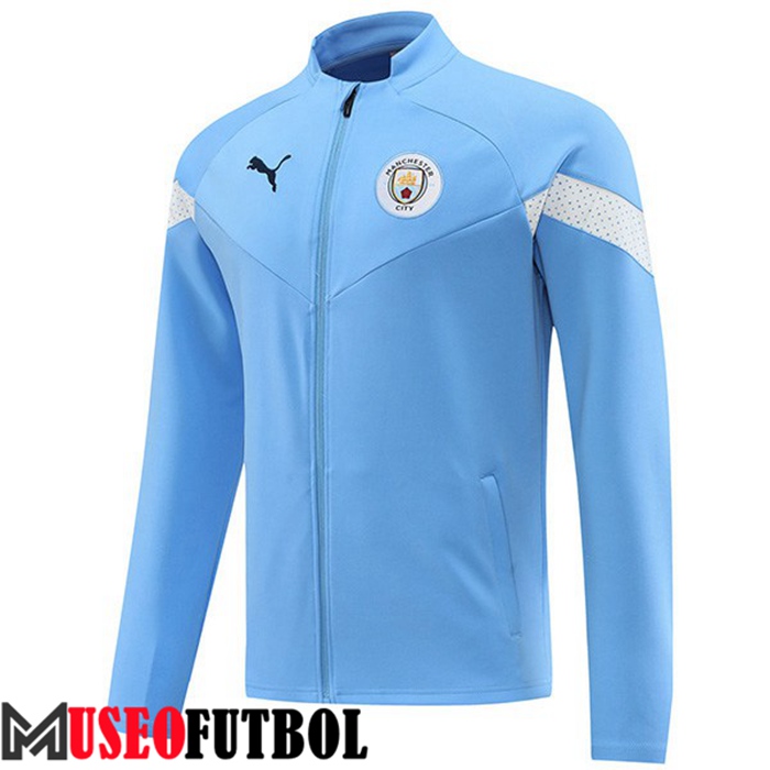 Chaquetas Futbol Manchester City Azul Claro 2022/2023