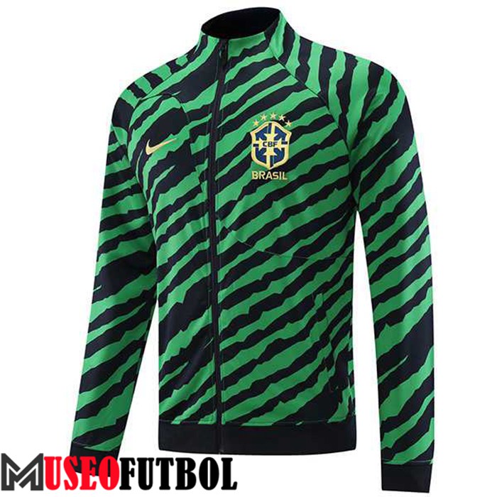 Chaquetas Futbol Brasil Verde/Negro 2022/2023