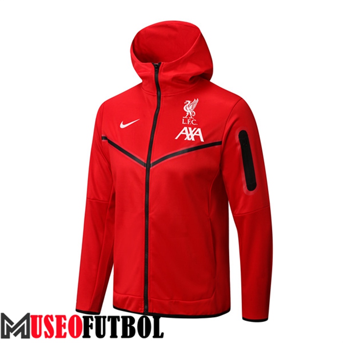 Chaqueta Con Capucha FC Liverpool Rojo 2022/2023