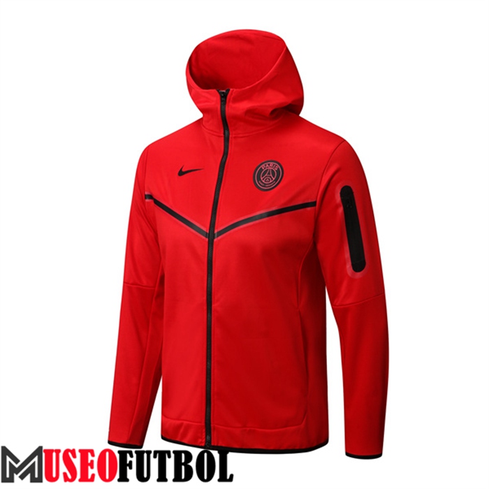 Chaqueta Con Capucha PSG Rojo 2022/2023