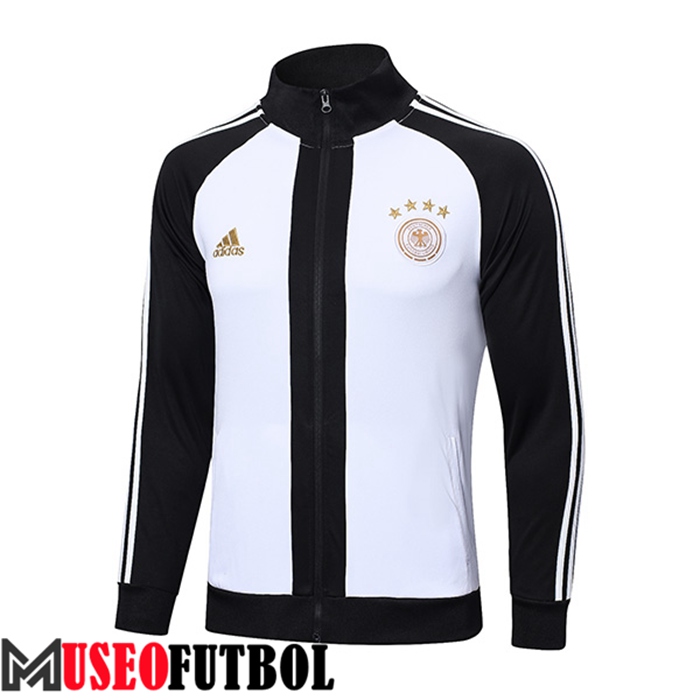 Chaquetas Futbol Alemania Blanco/Negro 2022/2023