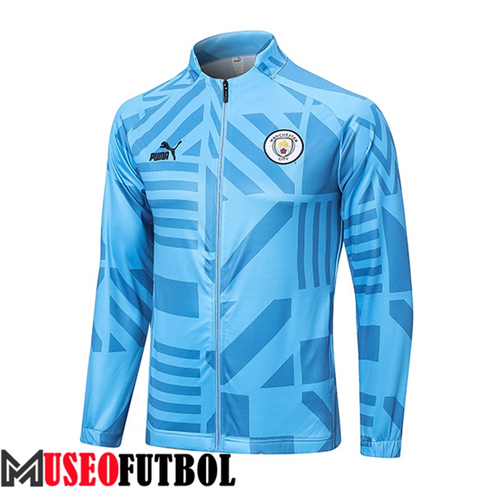 Chaquetas Futbol Manchester City Azul Claro 2022/2023