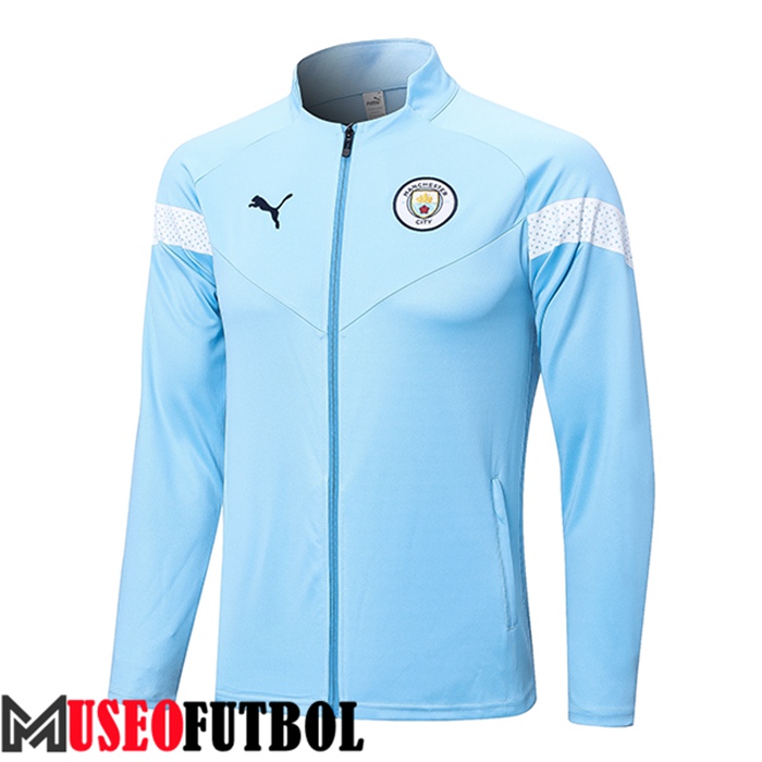 Chaquetas Futbol Manchester City Azul Claro 2022/2023