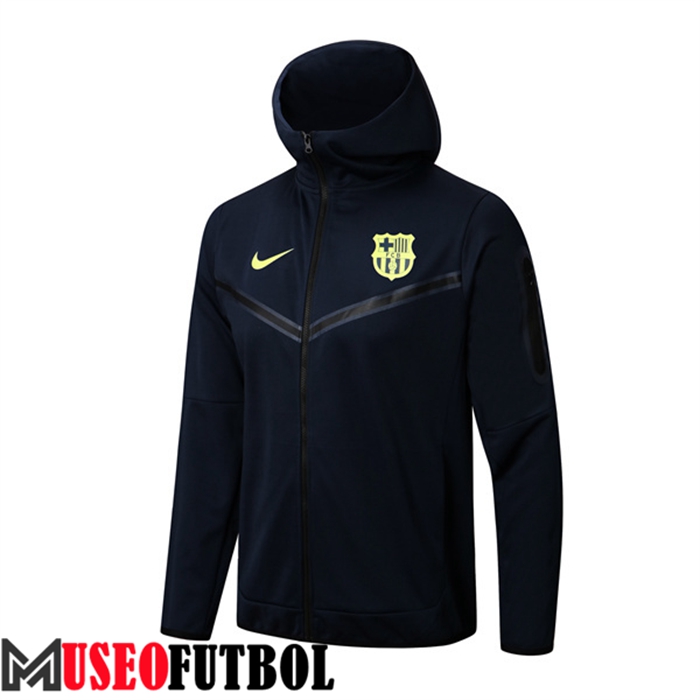 Chaqueta Con Capucha FC Barcelona Azul Marin 2022/2023