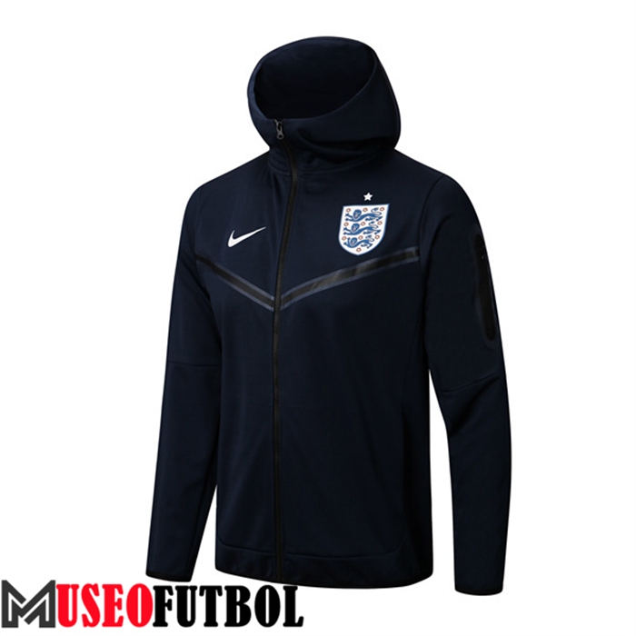 Chaqueta Con Capucha Inglaterra Azul Marin 2022/2023