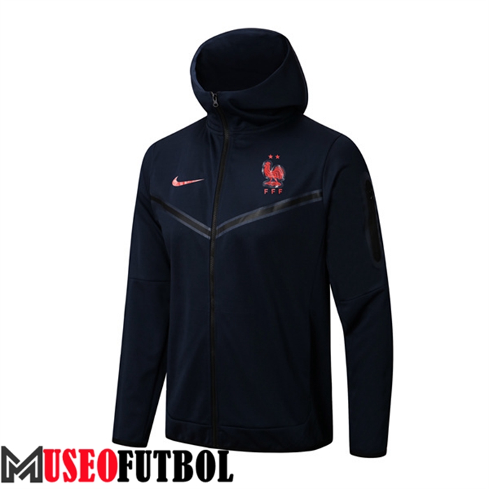 Chaqueta Con Capucha Francia Azul Marin 2022/2023