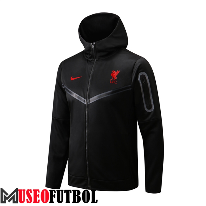 Chaqueta Con Capucha FC Liverpool Negro 2022/2023