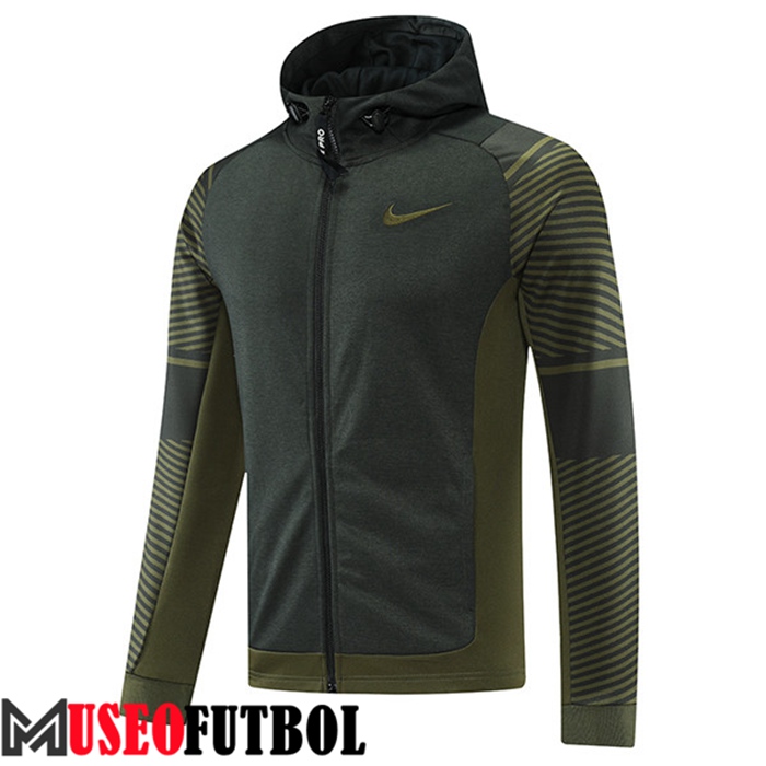 Chaqueta Con Capucha Nike Verde Fonce 2022/2023