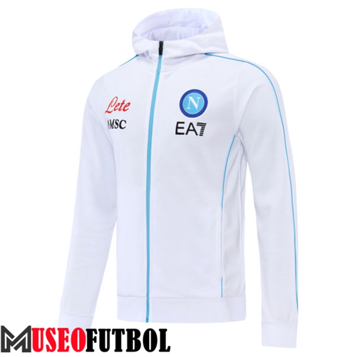 Chaqueta Con Capucha SSC Napoli Blanco 2022/2023