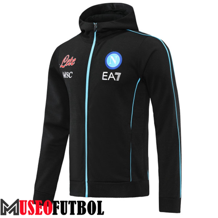 Chaqueta Con Capucha SSC Napoli Negro 2022/2023