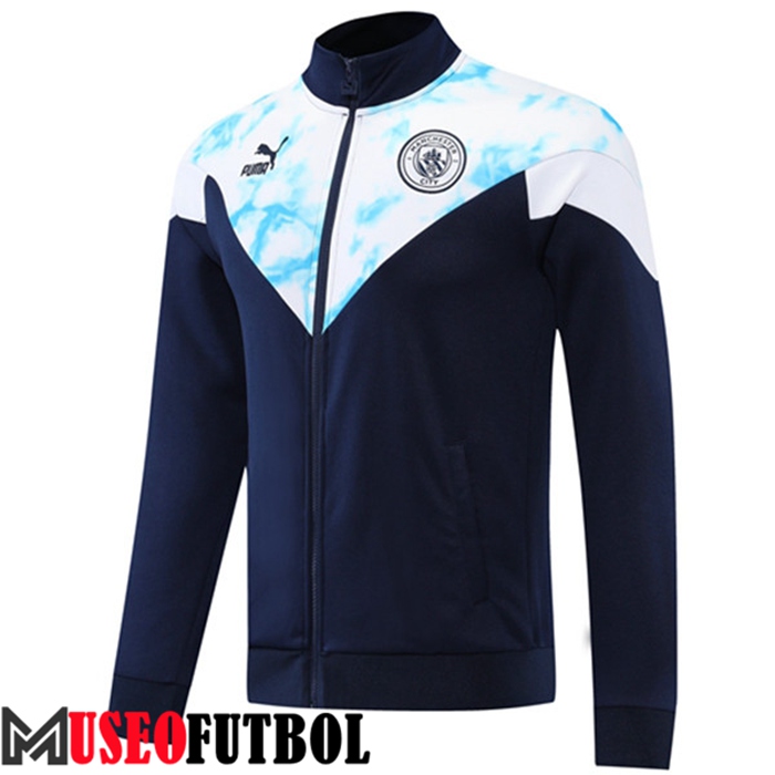 Chaquetas Futbol Manchester City Azul Marin/Blanco 2022/2023