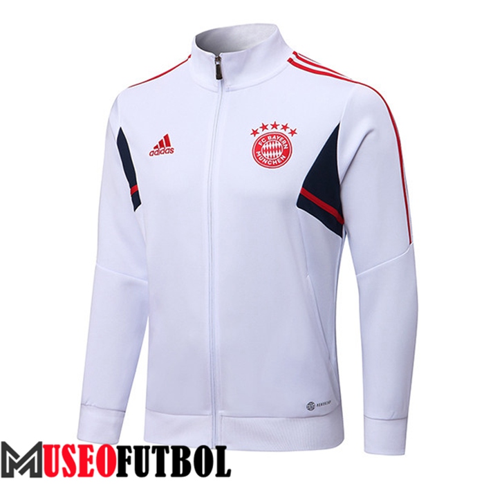 Chaquetas Futbol Bayern Munich Blanco 2022/2023