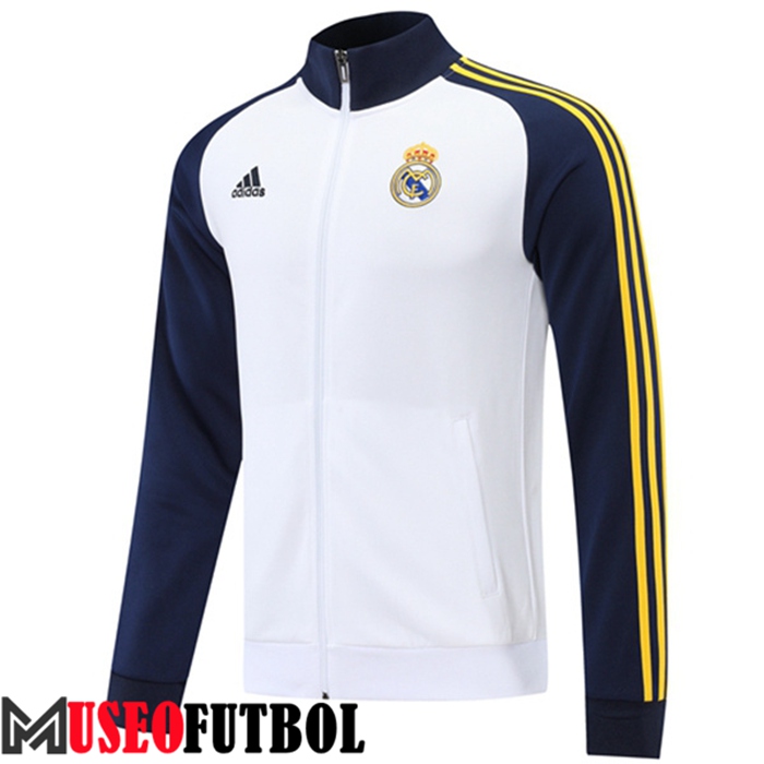 Chaquetas Futbol Real Madrid Blanco/Azul Marin 2022/2023