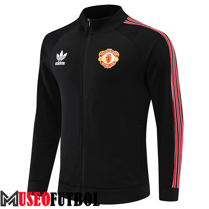 Chaquetas Futbol Manchester United Clover Negro 2022/2023