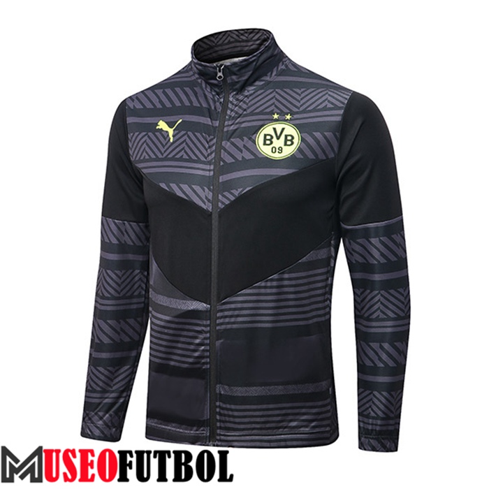 Chaquetas Futbol Dortmund Negro/Gris 2022/2023