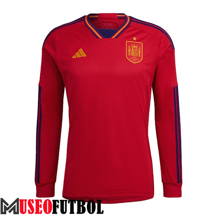 Camiseta España Primera Manga Largas Copa Del Mundo 2022