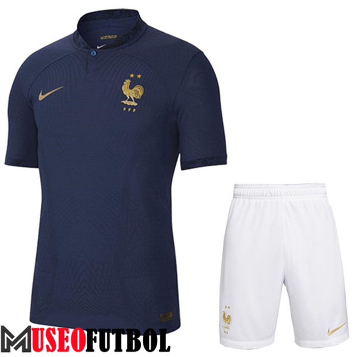 Camiseta Francia Primera + Cortos Copa Del Mundo 2022