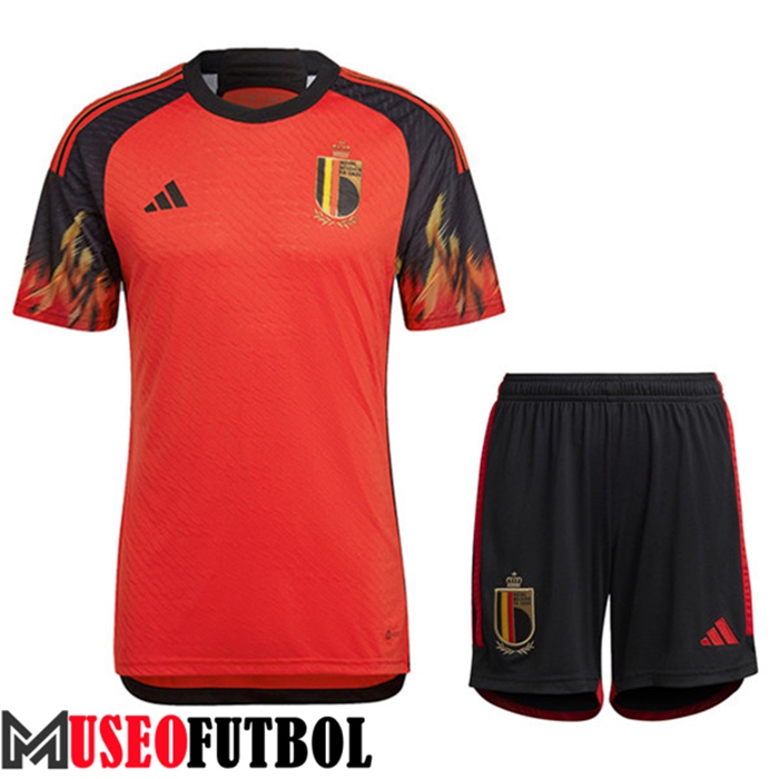 Camiseta Bélgica Primera + Cortos Copa Del Mundo 2022