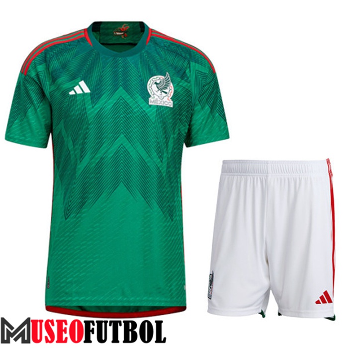 Camiseta Mexico Primera + Cortos Copa Del Mundo 2022