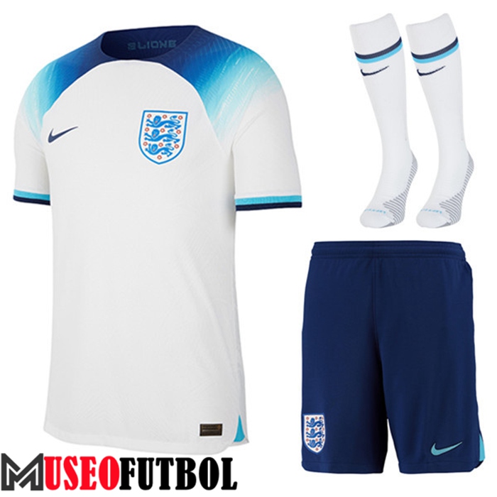 Camiseta Inglaterra Primera (Cortos + Calcetines) Copa Del Mundo 2022