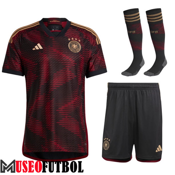 Camiseta Alemania Segunda (Cortos + Calcetines) Copa Del Mundo 2022