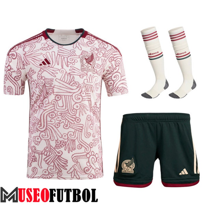 Camiseta Mexico Segunda (Cortos + Calcetines) Copa Del Mundo 2022