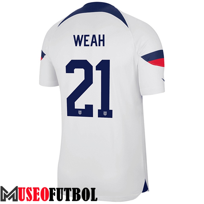 Camiseta Estados Unidos (WEAH #21) Copa Del Mundo 2022 Primera