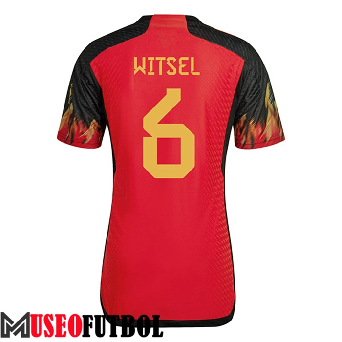 Camiseta Bélgica （WITSEL #6）Copa Del Mundo 2022 Primera