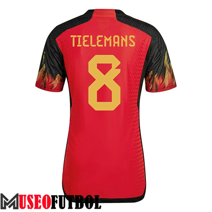 Camiseta Bélgica （TIELEMANS #8）Copa Del Mundo 2022 Primera