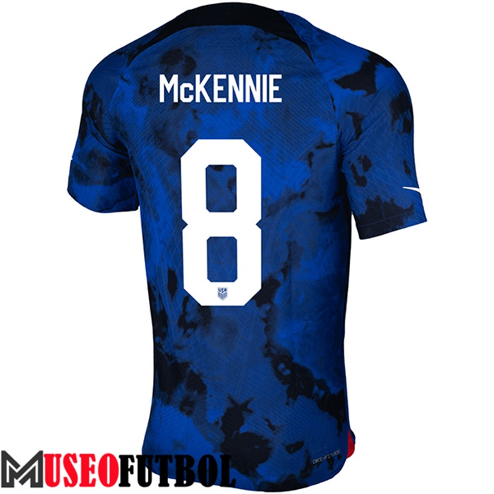 Camiseta Estados Unidos (McKENNIE #8) Copa Del Mundo 2022 Segunda