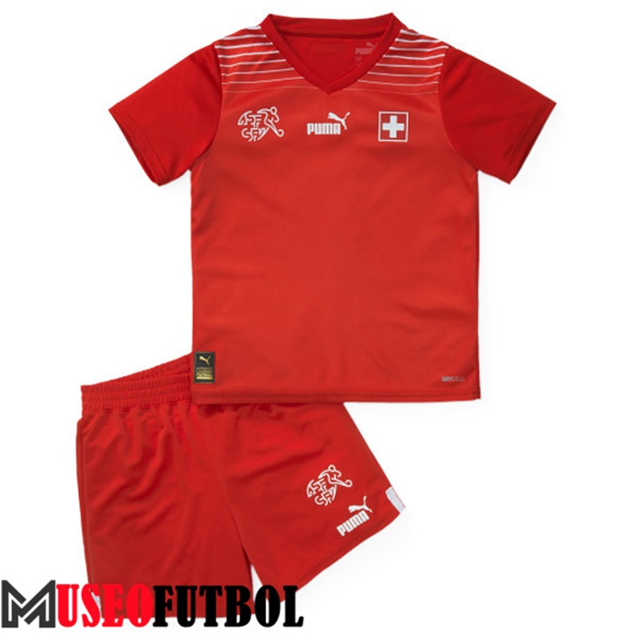 Camiseta Suiza Ninos Primera Copa Del Mundo 2022