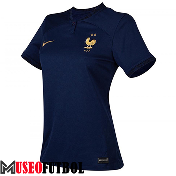 Camiseta Francia Mujer Primera Copa Del Mundo 2022