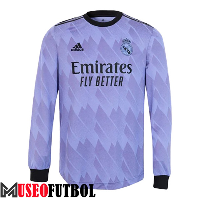 Camiseta Real Madrid Segunda Manga Largas 2022/2023