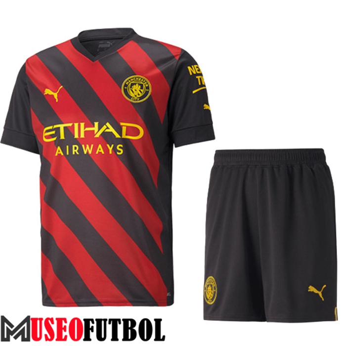 Camiseta Manchester City Ninos Segunda 2022/2023