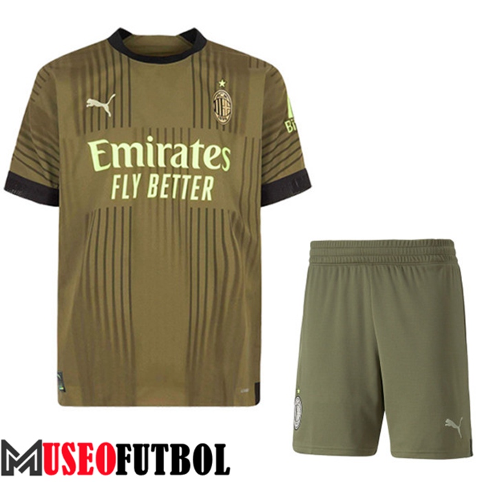 Camiseta AC Milan Ninos Tercera 2022/2023