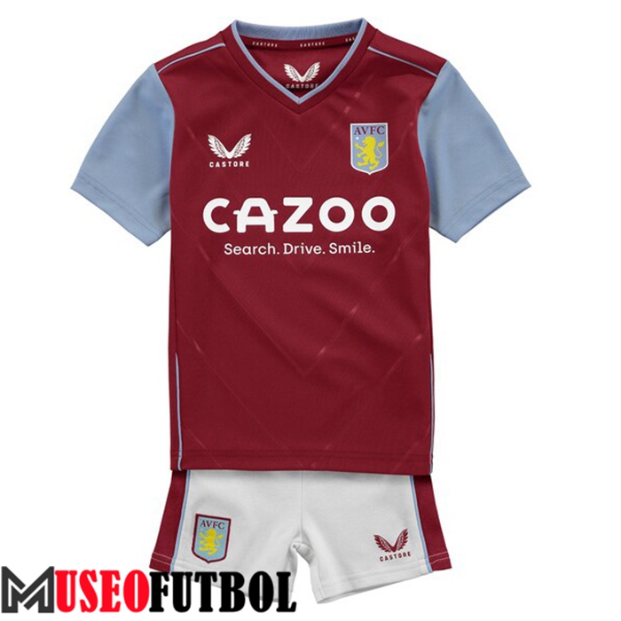 Camiseta Aston Villa Ninos Primera 2022/2023