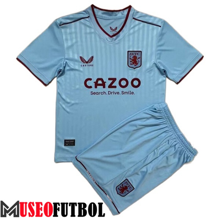 Camiseta Aston Villa Ninos Segunda 2022/2023